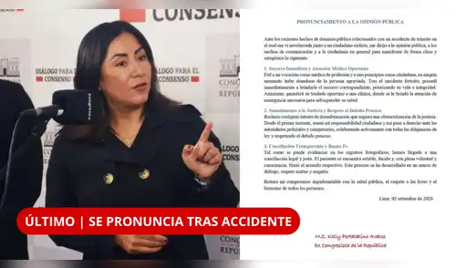 ¡ESTO PUBLICÓ KELLY PORTALATINO! Excongresista revela que llegó a una conciliación con el ciclista que atropelló. elpopular.pe