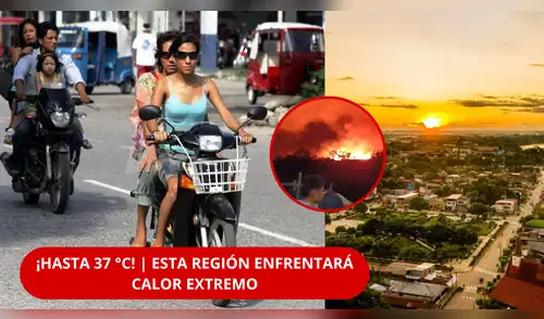 Calor extremo en Perú: esta es la única región que superará los 37 °C, según el último reporte del COER. elpopular.pe