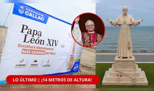 Así será la impresionante estatua de 14 metros en homenaje al papa León XIV. elpopular.pe