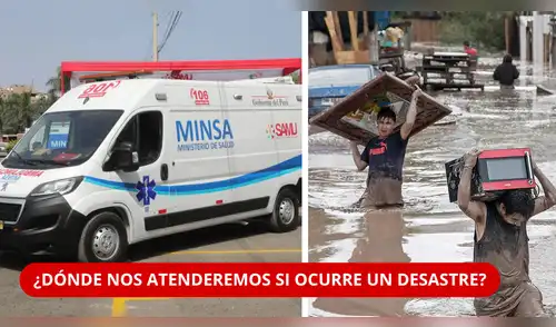 El dato del Minsa sobre los hospitales que preocupa ante El Niño. elpopular.pe
