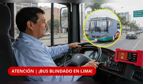 La Municipalidad de Lima y Emape presentaron una unidad de demostración con protección antibalas en zonas vulnerables y cámaras conectadas. elpopular.pe