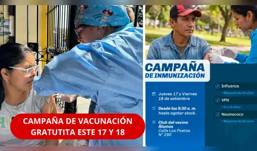 Vacunación gratuita en Surco este 17 y 18 de septiembre: ¿quiénes pueden recibir las vacunas y dónde será? elpopular.pe