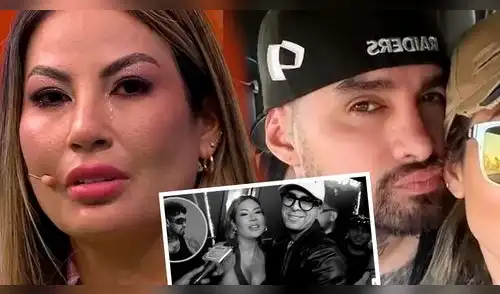 Novio de Pamela López 'INTERRUMPE' su conferencia de prensa al verla abrazada de Paul Michael y 'SE LA LLEVA' elpopular.pe