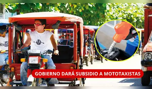 Subsidio para mototaxistas 2026: Gobierno dará S/4 por galón y hasta S/100 mensuales durante tres meses. elpopular.pe