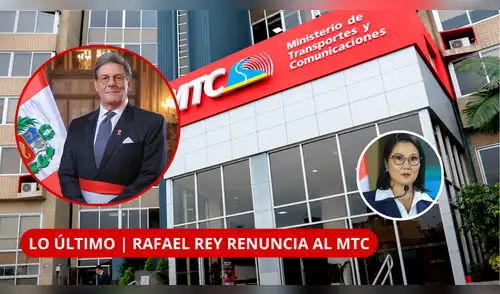 Rafael Rey renuncia al Ministerio de Transportes y Comunicaciones por motivos de salud. elpopular.pe