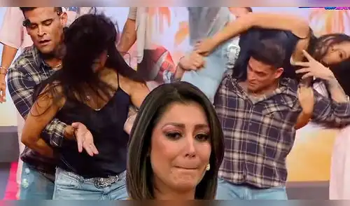 Christian Domínguez 'LE METE MANO' a Tula Rodríguez en pleno programa EN VIVO y ella toma DESESPERADA MEDIDA: "La pun..." elpopular.pe