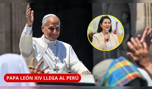 ¡LLEGA AL PERÚ! PAPA LEÓN XIV SE REUNIRÁ CON KEIKO FUJIMORI EN SU PRIMER DÍA. elpopular.pe