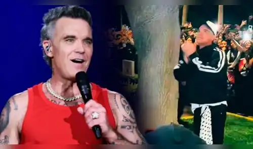Robbie Williams emocionó a sus fans con tierna sorpresa. elpopular.pe