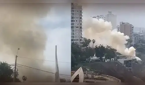 Incendio en Miraflores: reportan siniestro cerca de centro comercial "Larcomar" en pleno día de elecciones municipales 2026. elpopular.pe