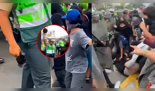 Protesta en la PUCP: policía es señalado por intimidar a estudiantes y la universidad emite comunicado. elpopular.pe