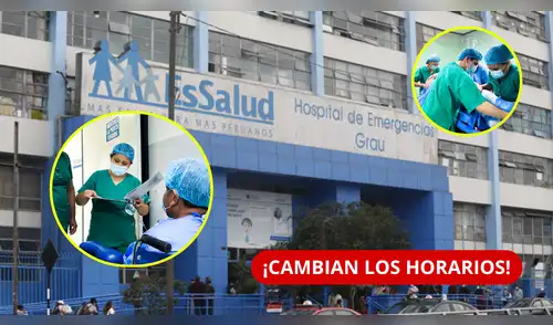 Hospital de Emergencias Grau de Essalud amplía jornadas quirúrgicas a noches y domingos para agilizar atenciones. elpopular.pe