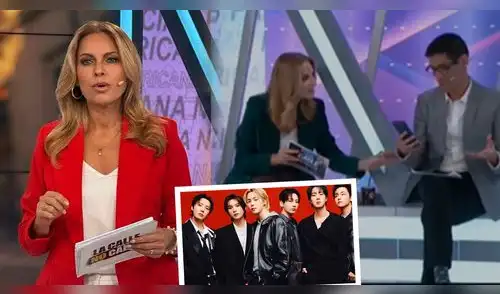 Karina Rivera tiene DESESPERADA reacción al escuchar INSULTOS de su compañero de conducción a fans de BTS: "Todos..." elpopular.pe