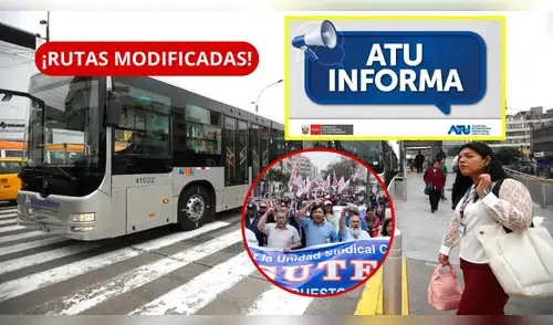 Metropolitano hoy: ATU cambia rutas A y C por marcha del SUTEP en el Centro de Lima. elpopular.pe