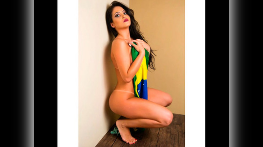 538px x 300px - Facebook: Una Miss Bumbum genera polÃ©mica al posar desnuda con bandera de  Brasil | El Popular