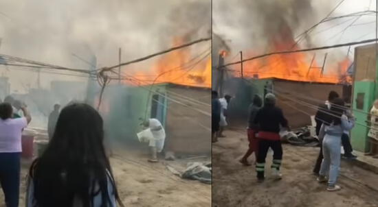 2 personas murieron tras incendio en el Callao.