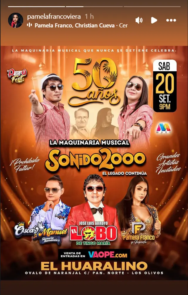 Pamela Franco reaparece con importante anuncio tras presunta llamada de Christian Cueva a Pamela López Pamela Franco reaparece con importante anuncio tras presunta llamada de Christian Cueva a Pamela López