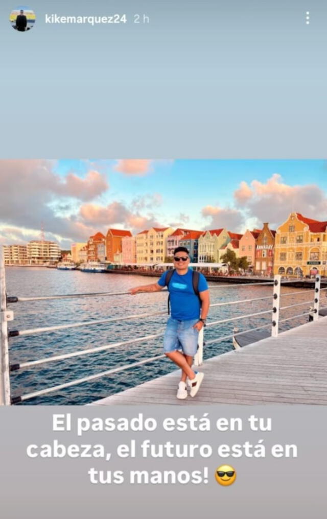  Kike Márquez sorprendió con relajada publicación tras anuncio de divorcio de Génesis Tapia.    