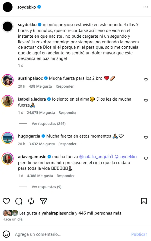 Isabella Ladera y Hugo García reciben trágica noticia sobre bebé recién nacido y quedan devastados