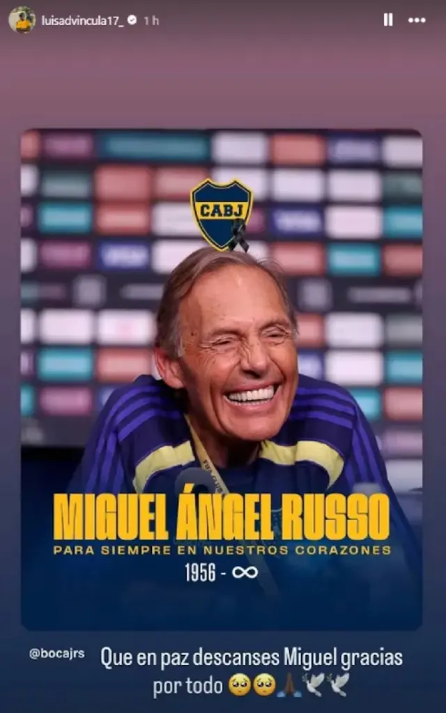 Luis Advíncula mensaje dedicado a Miguel Ángel Russo. Foto: Instagram Luis Advíncula mensaje dedicado a Miguel Ángel Russo. Foto: Instagram