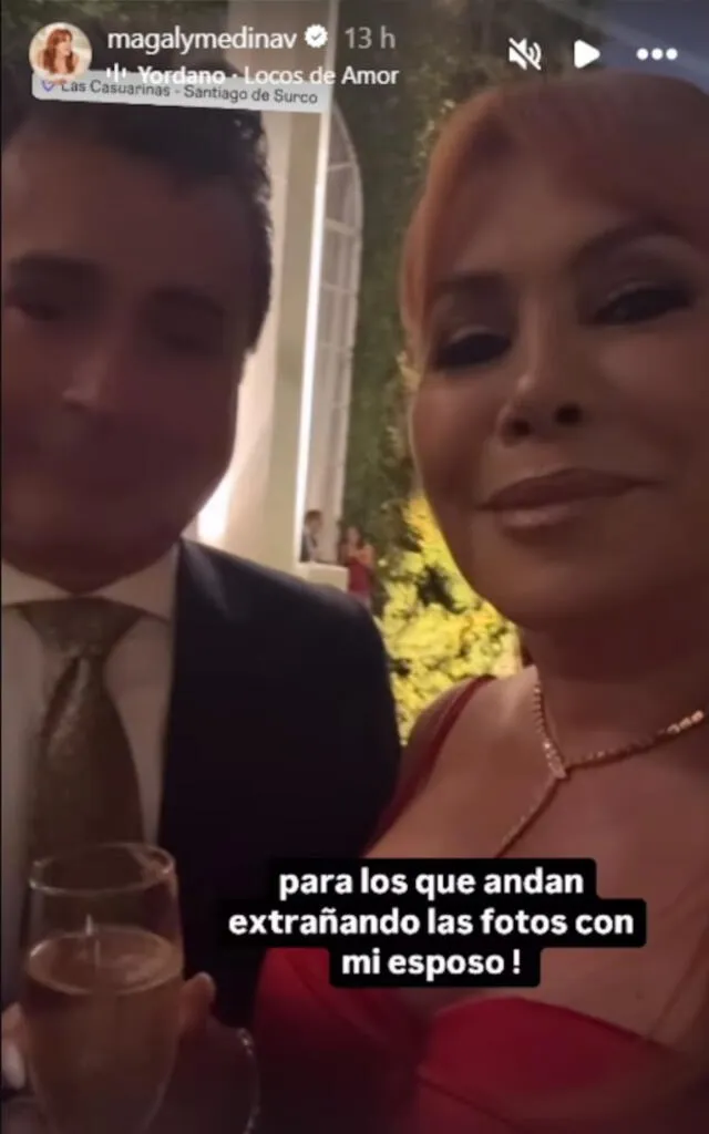 Magaly presume a Alfredo Zambrano en redes. Magaly presume a Alfredo Zambrano en redes.