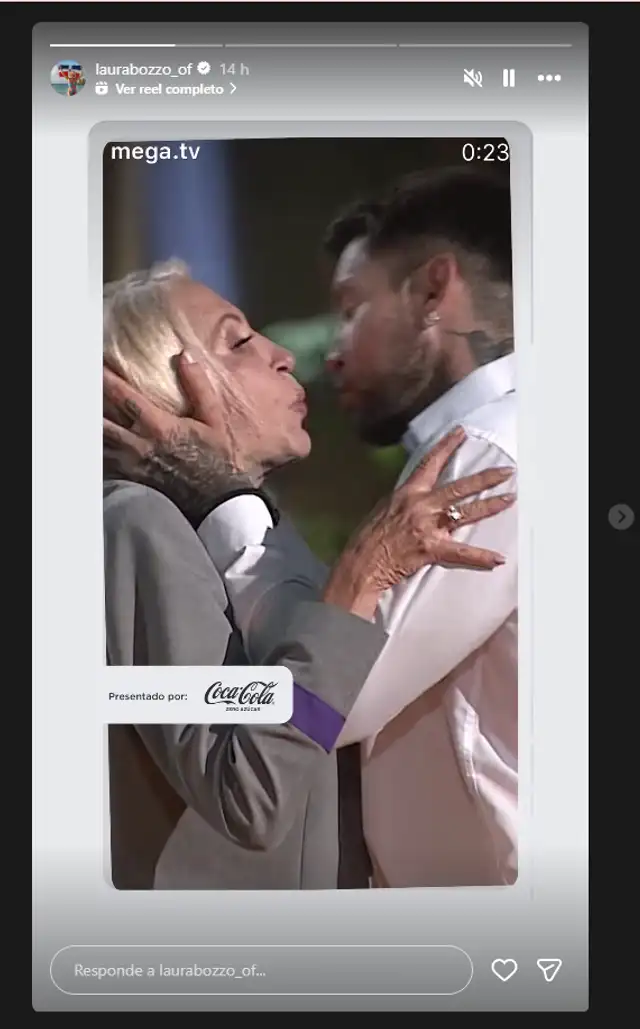 Laura Bozzo comparte beso junto a modelo argentino en su Instagram.   
