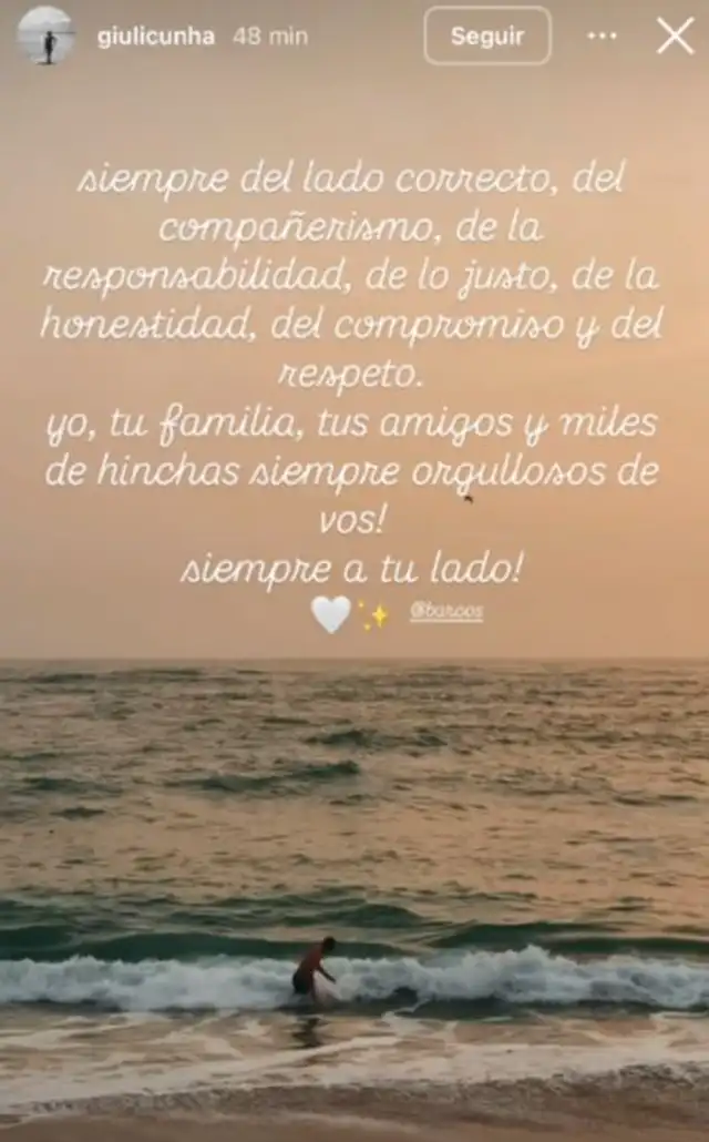 Historia de Giuli Cunha. Foto: Instagram Historia de Giuli Cunha. Foto: Instagram