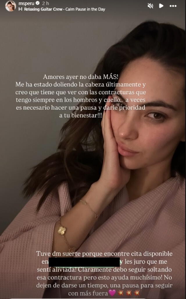 Natalie Vértiz compartió el fuerte dolor que padece por las contracturas. Natalie Vértiz compartió el fuerte dolor que padece por las contracturas.