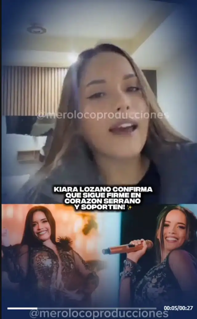 Kiara Lozano confirma que seguirá en Corazón Serrano.