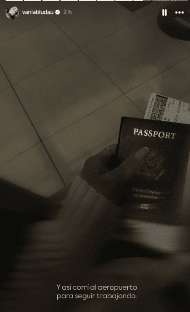 Vania Bludau decide viajar fuera del país.