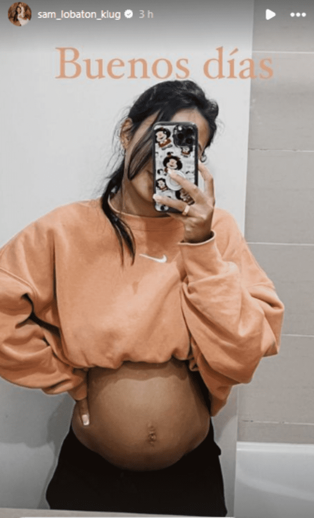 <em> Samahara Lobatón muestra su segundo embarazo. Captura: Instagram</em>   