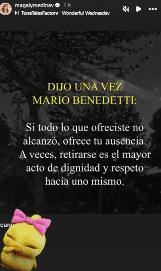 Magaly Medina sorprende con publicación tras roche. 