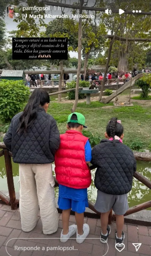 Pamela López presume fotos junto a sus menores ihjos con Christian Cueva.