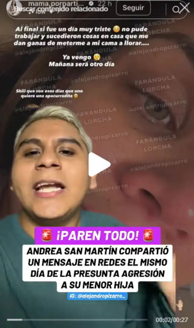 Andrea San Martín se mostró apenada por una situación que pasó en su casa.