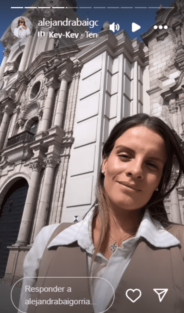 Alejandra Baigorria busca iglesias con Said Palao y sorprende al lucirse en la Catedral de Lima