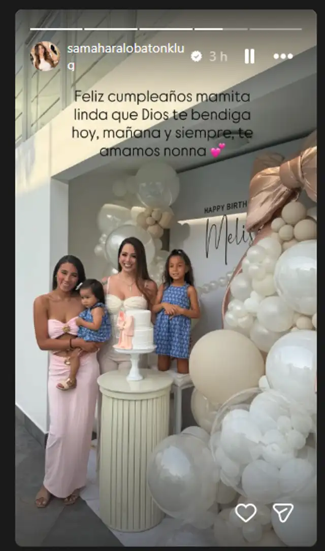 Samahara y Melissa Klug reaparece juntas después de varias semanas. Foto: Instagram.   