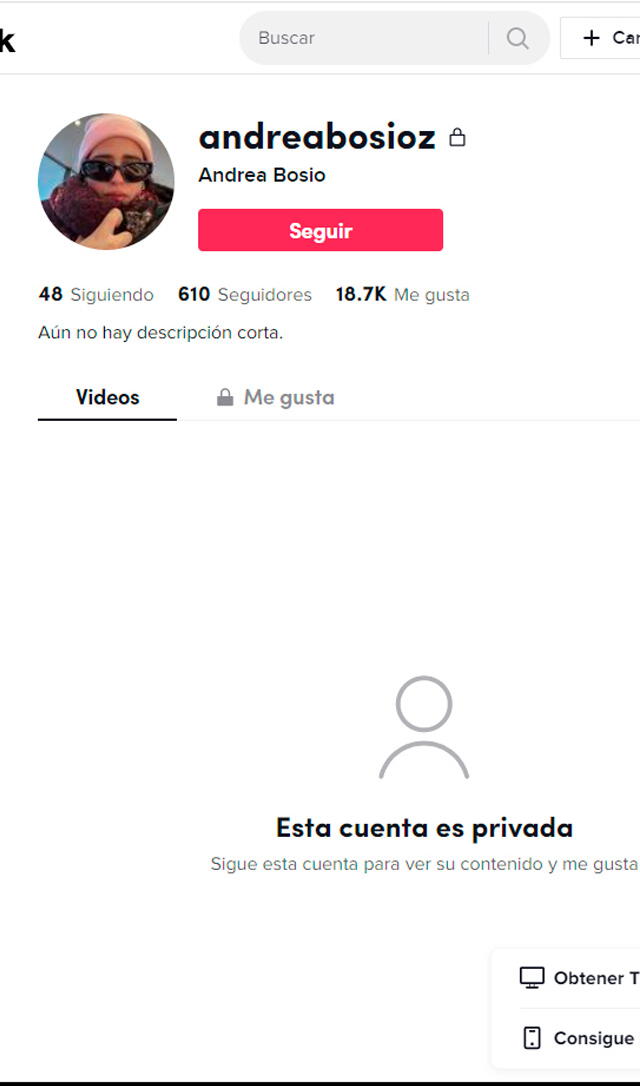 Captura de pantalla TikTok 