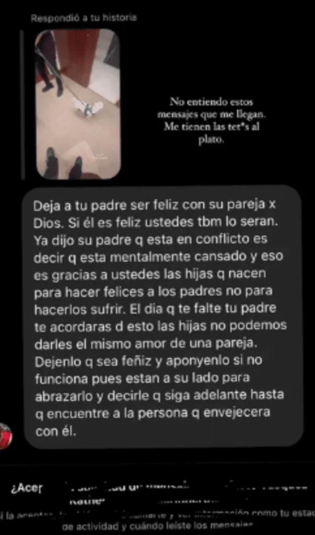 Candelaria Tinelli responde sobre Milett Figueroa.