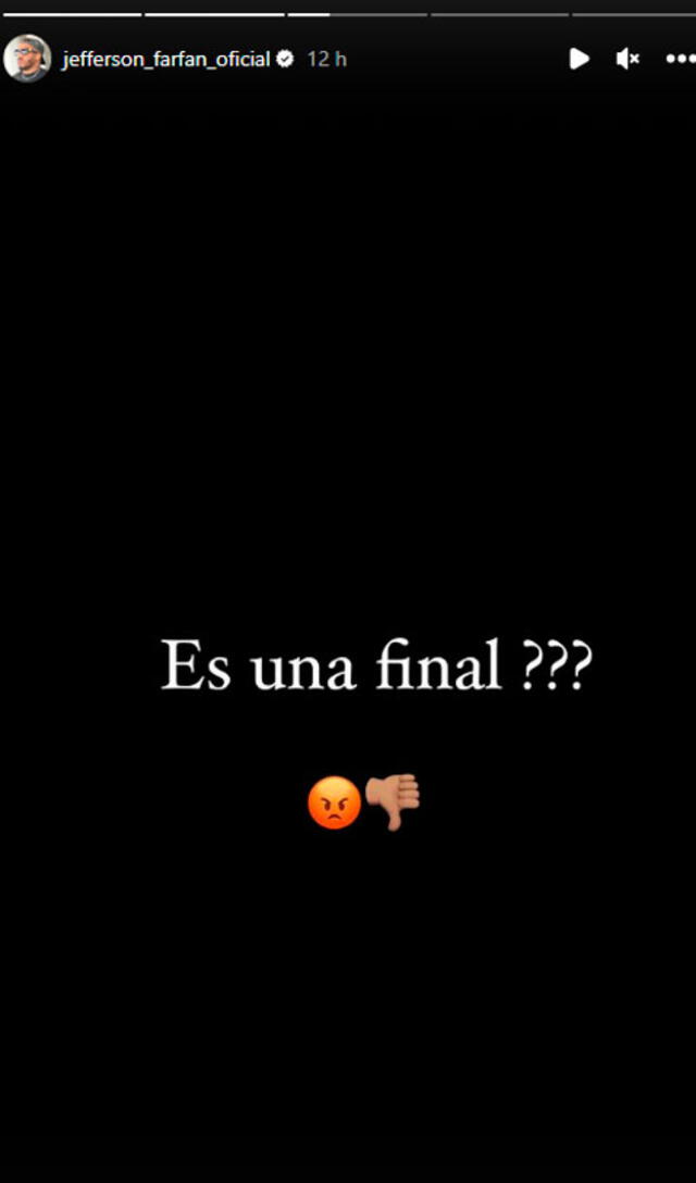 Jefferson Farfán se molestó por el juego de Alianza Lima.