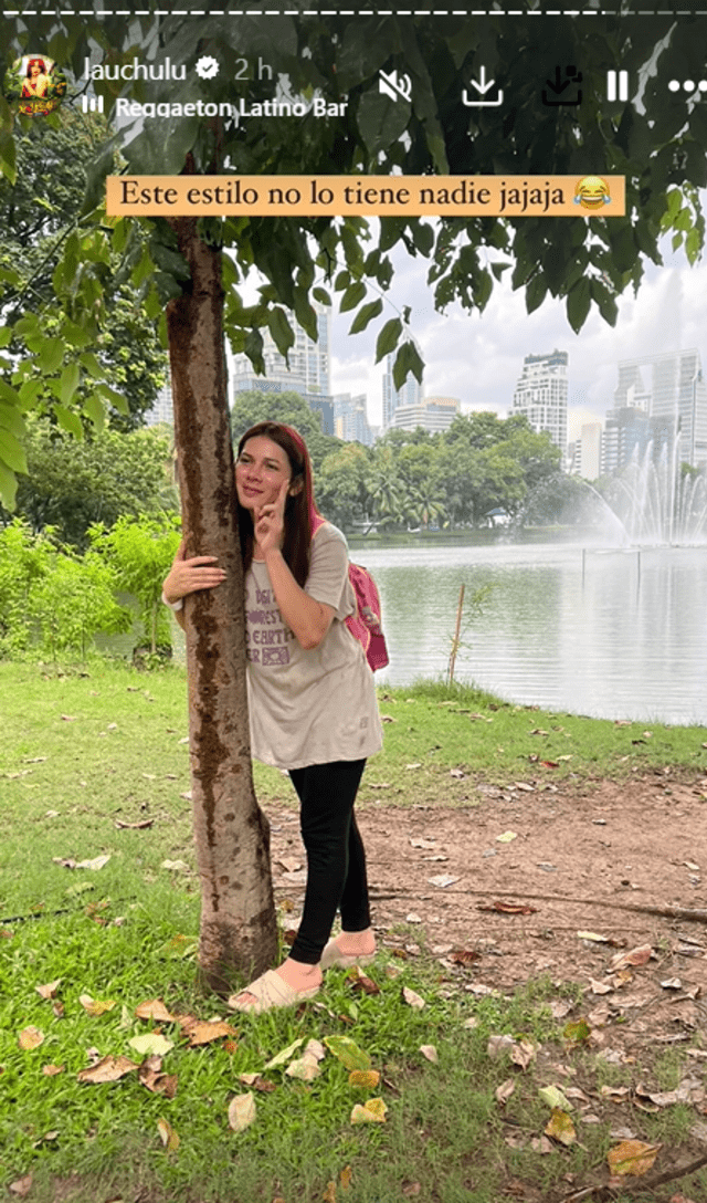  <strong>La Uchulú viajó a Tailandia con su madre</strong>.   