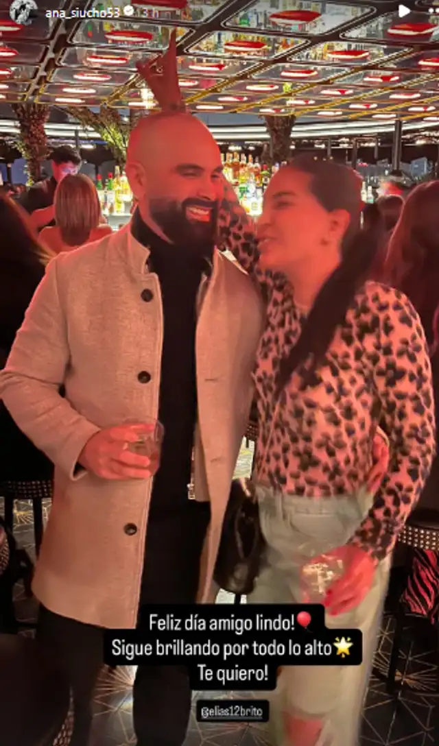 Ana Siucho dedica especial salido de cumpleaños a Elías Brito. 