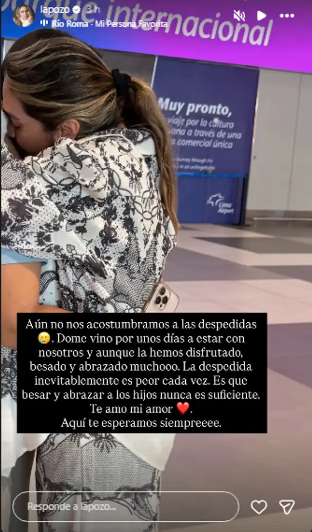 Ethel Pozo se quiebra en despedida de su hija.
