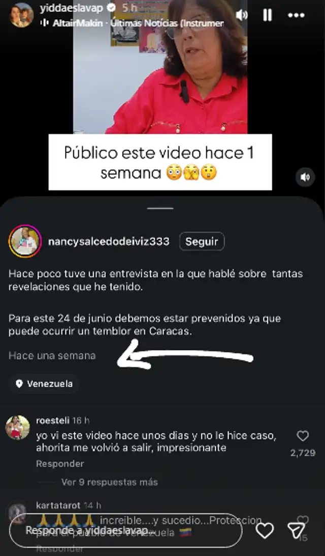 Yiddá Eslava impacta con predicción de Vidente.