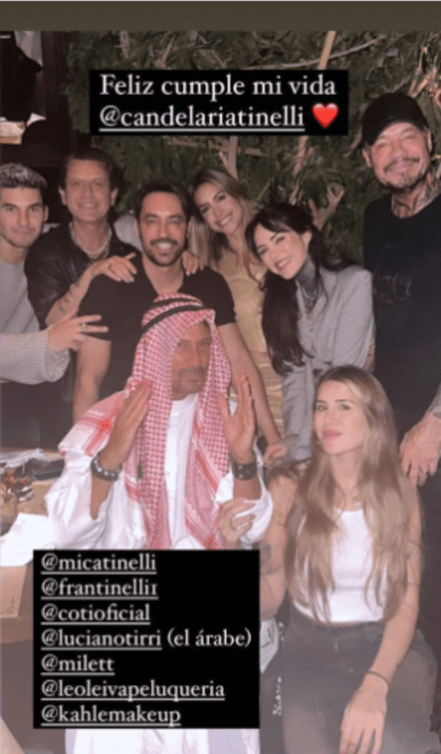 Milett Figueroa en la casa de Marcelo Tinelli y sus hijos.