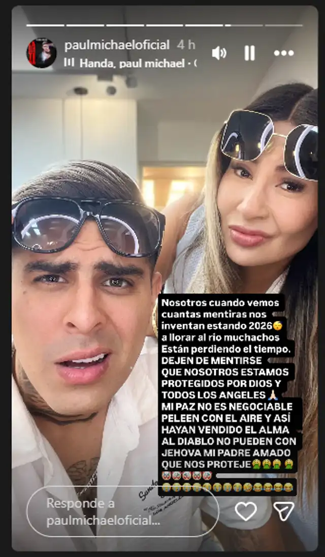 Paul Michael sale y defiende a Pamela López tras ser tildada de 'clandestina'. Foto: Instagram.   