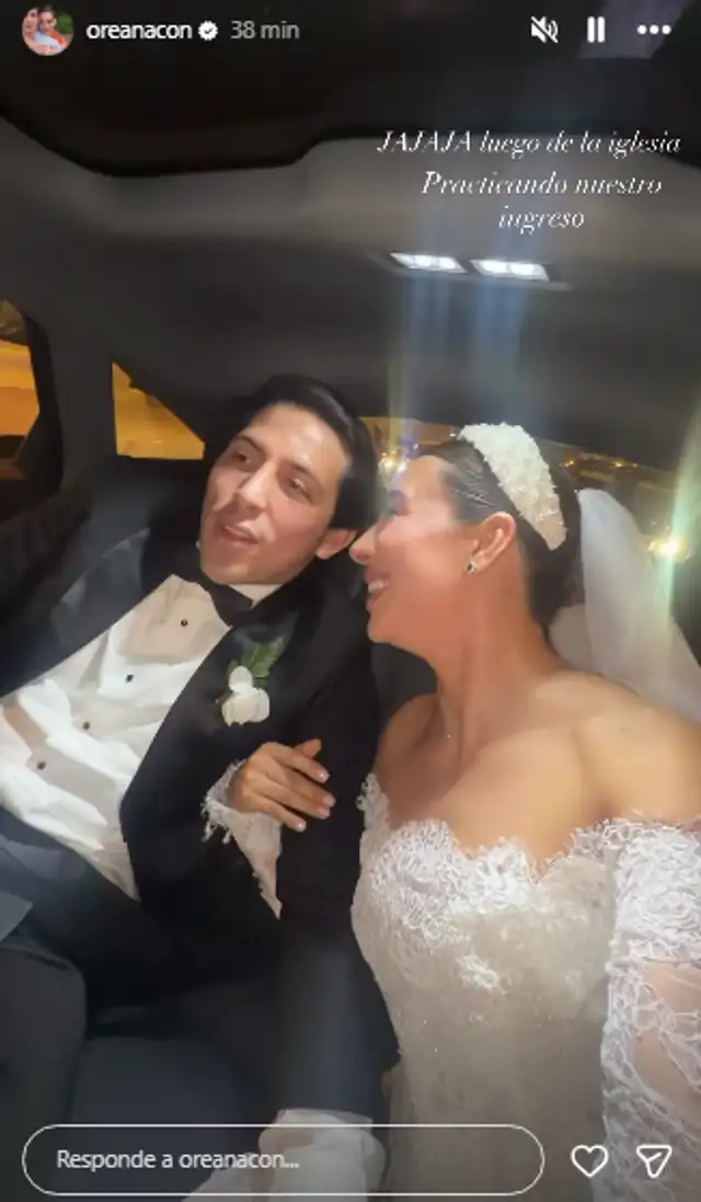 Oreana Concha se lució junto a su esposo tras su boda. Oreana Concha se lució junto a su esposo tras su boda.
