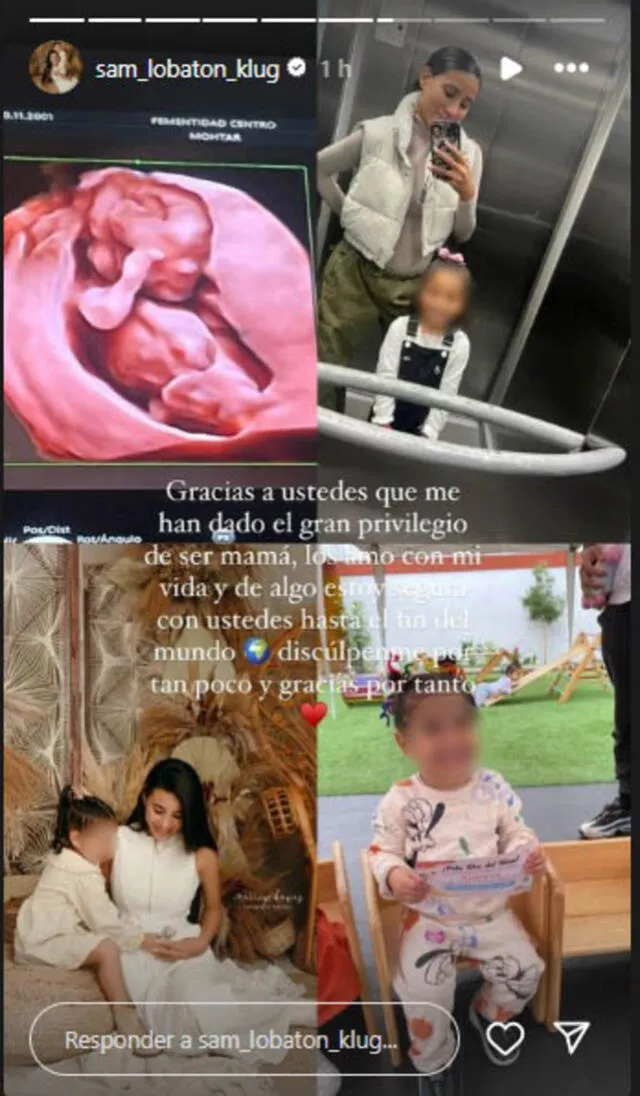 Samahara Lobatón dedica emotivo mensajes a sus hijos por el Día de la Madre.