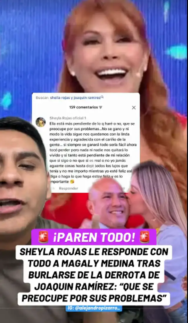 Sheyla Rojas se manda contra Magaly Medina.