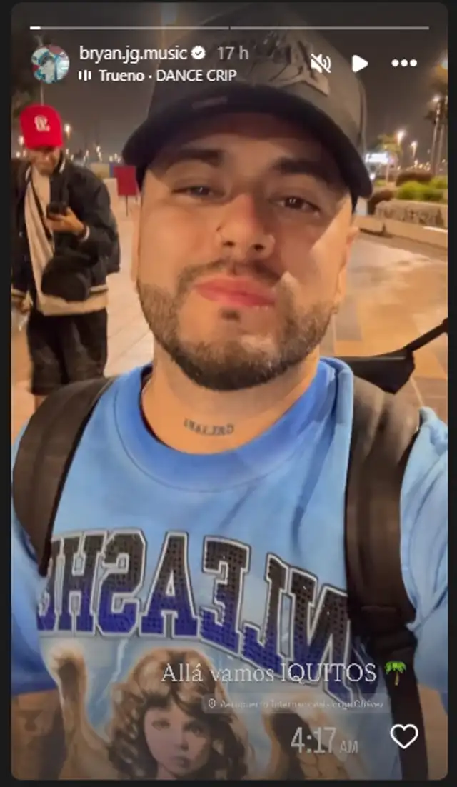 Bryan se va a Iquitos luego de Samahara viaje a EE.UU. Foto: Instagram. Bryan se va a Iquitos luego de Samahara viaje a EE.UU. Foto: Instagram.