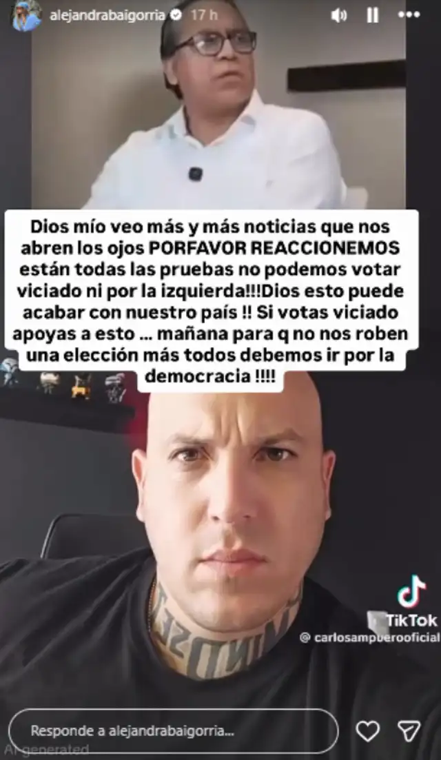Alejandra Baigorria pide a votantes de Roberto Sánchez que ‘abran los ojos’ en segunda vuelta y la hunden