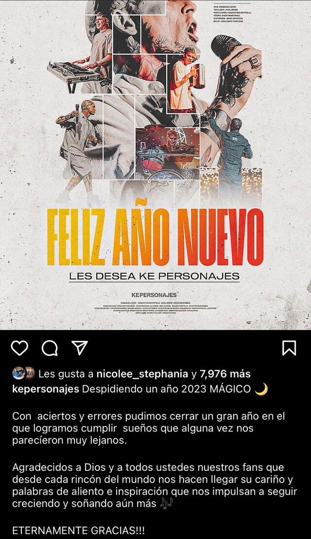 Ke Personajes vía Instagram.